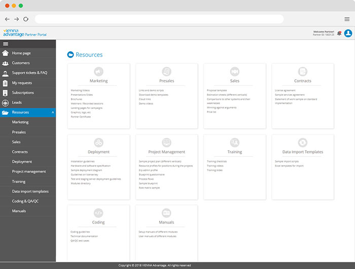 partner portal viennaadvantage